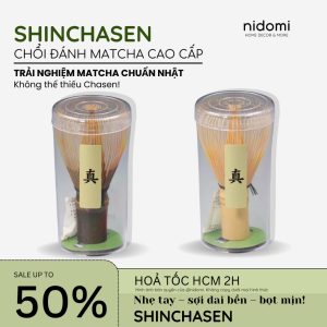 Chổi Shinchasen Đánh Matcha Cao Cấp Làm Bằng Tre Tự Nhiên