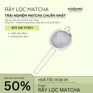 Furui - Rây Lọc Matcha, Bột Dùng Lọc Bột Matcha Mịn Màng Hơn Làm Bằng Thép Không Gì Cao Cấp